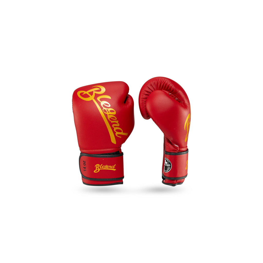 Blegend Boxing Gloves BGL32 Ultimate Velcro Red Gold