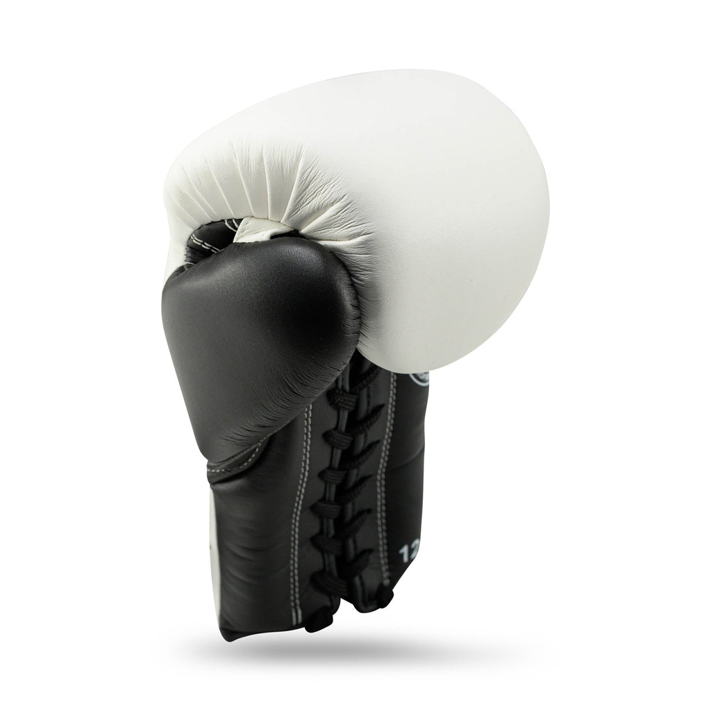 Blegend Boxing Gloves BGL221 Lace Up White Black