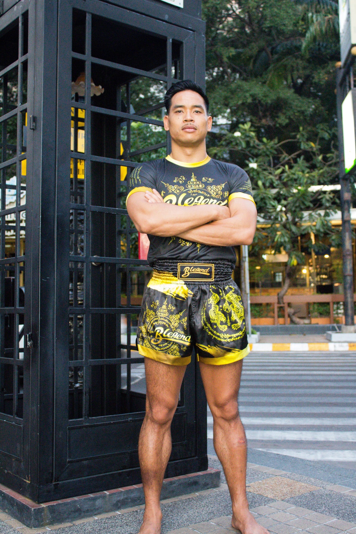 Blegend Muay Thai T-shirt Gold Tiger