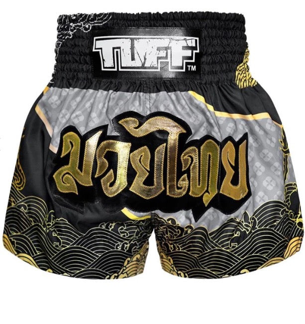 Tuff Muay Thai Shorts TUF-MS654 BLK