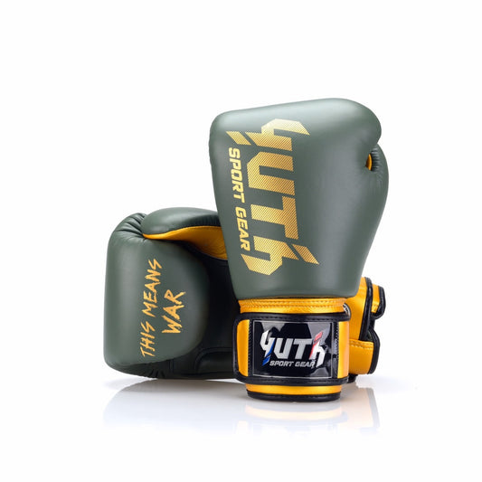 Yuth Boxing Gloves BGL20 Leather Green Gold