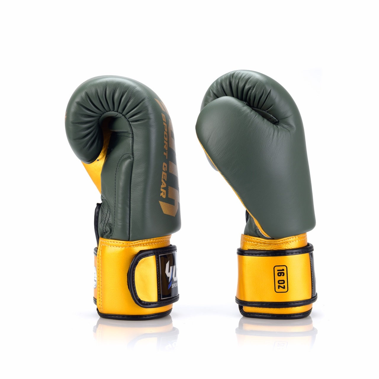 Yuth Boxing Gloves BGL20 Leather Green Gold