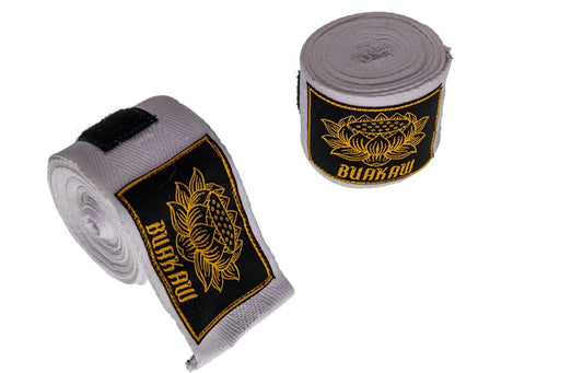 Buakaw Handwraps White