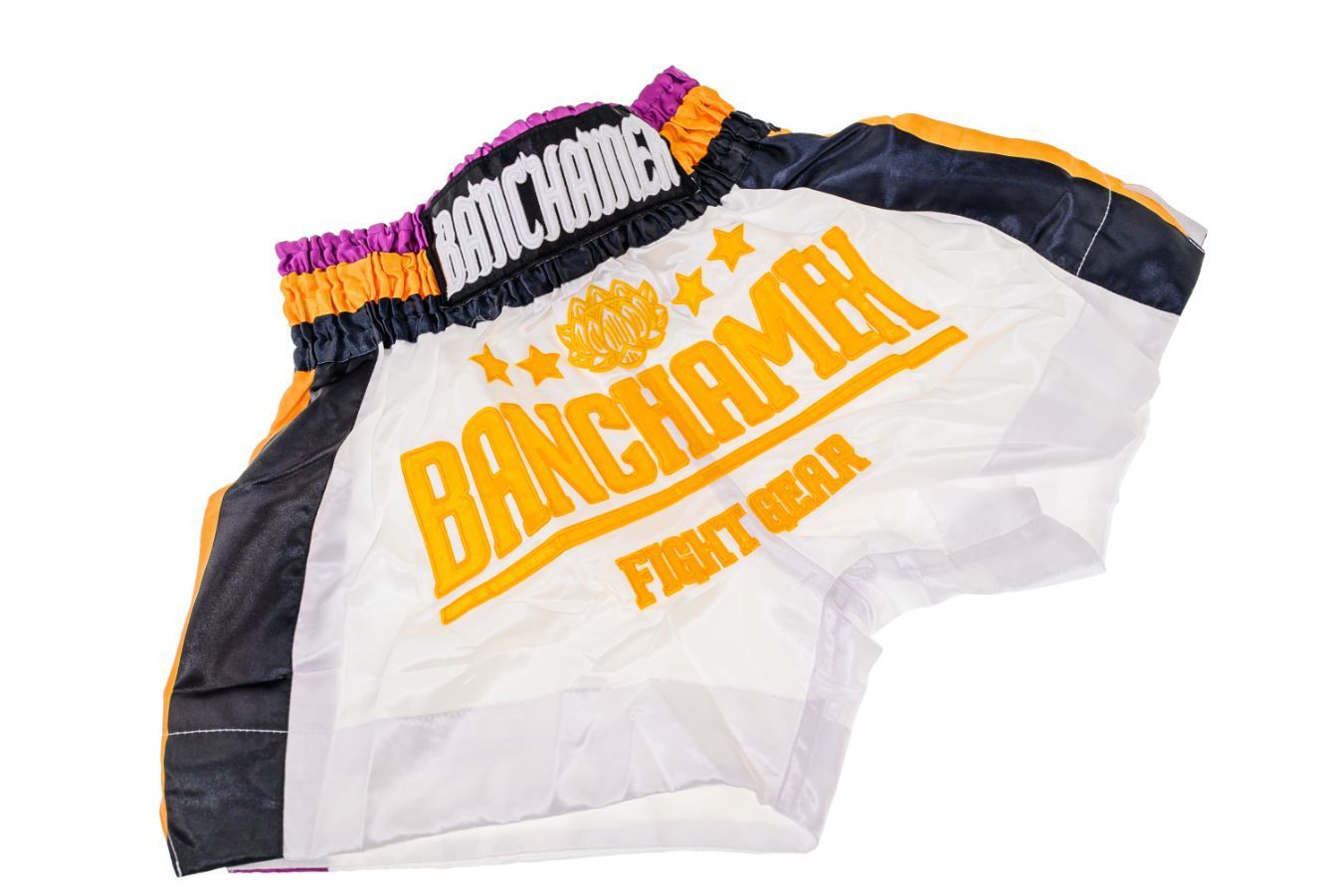 Buakaw Shorts BFG4-5 WHITE PURPLE GOLD