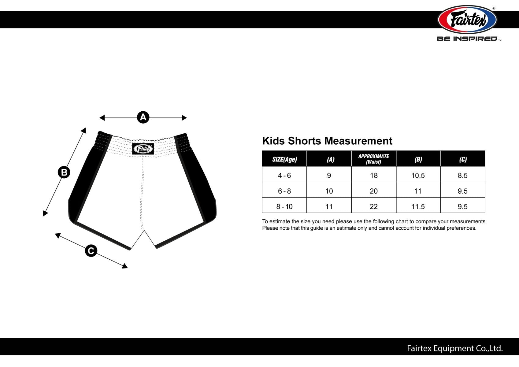 Fairtex Boxing Shorts for Kids - BSK2105 "Sonar" Fairtex