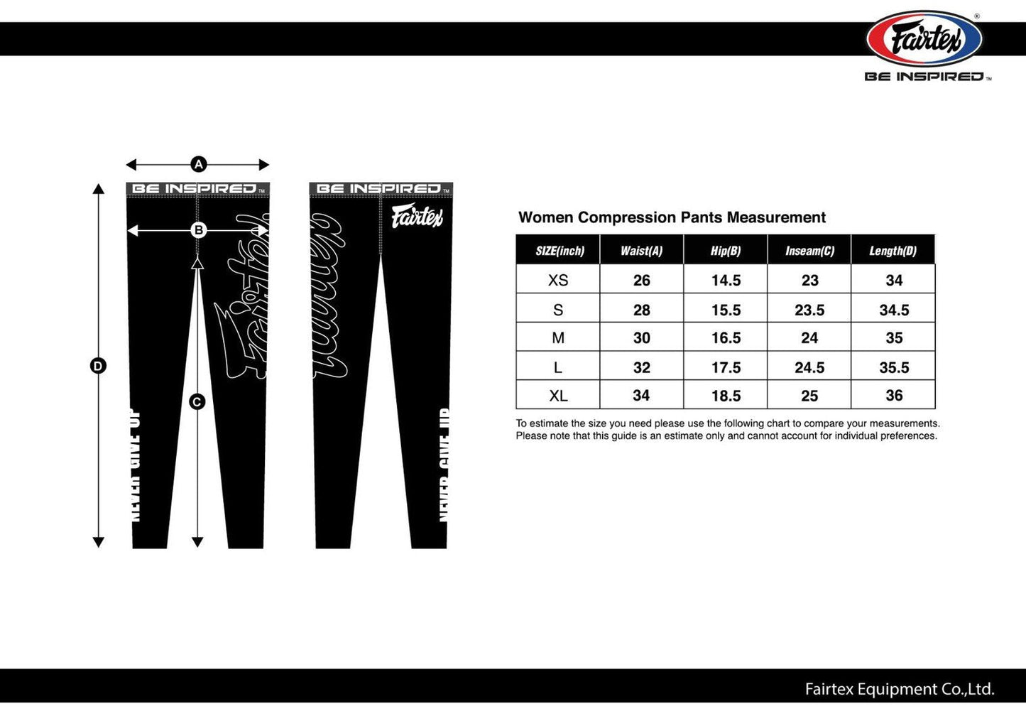 Fairtex Compression Pants CP1 Black - SUPER EXPORT SHOP