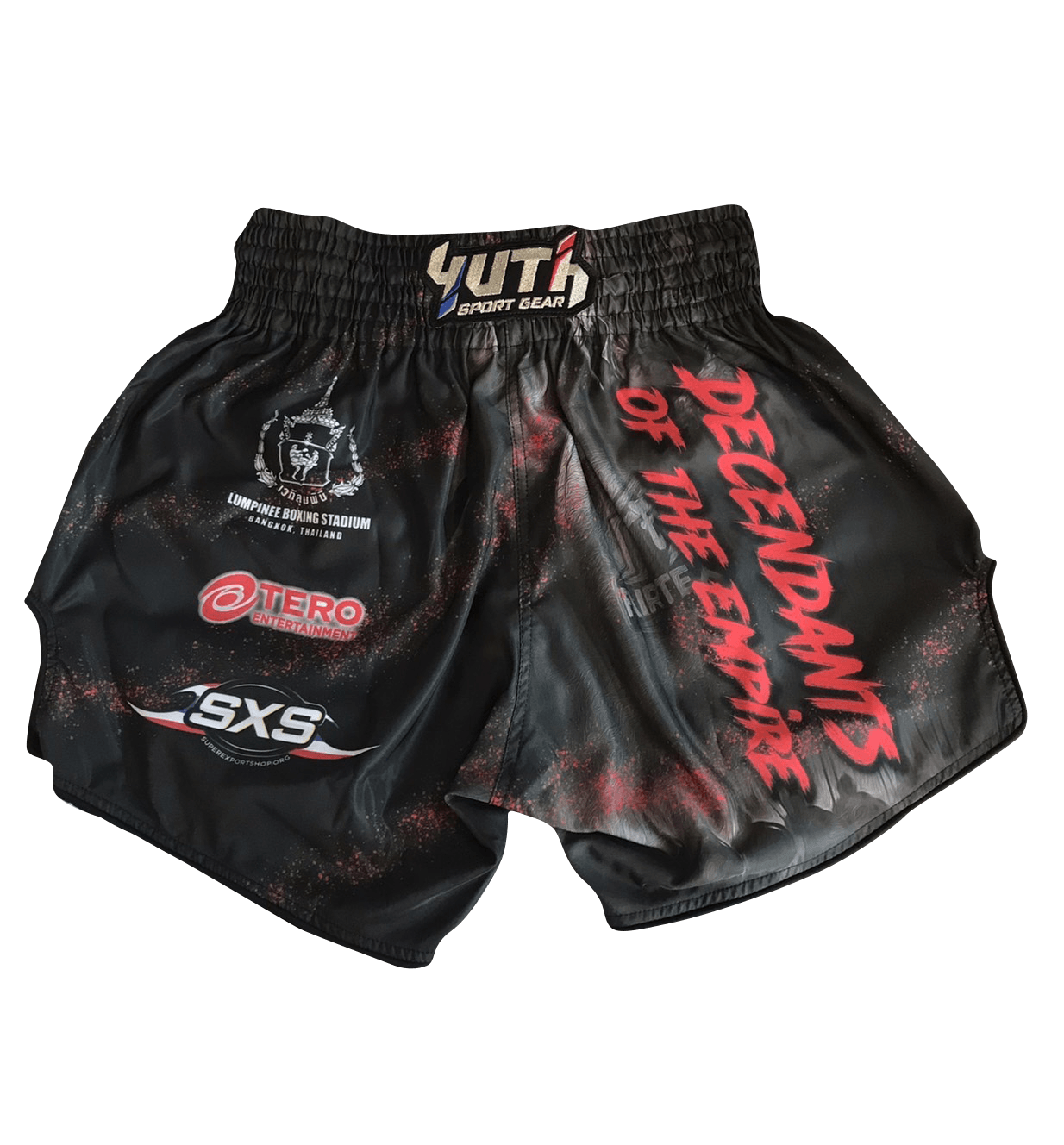 Fairtex fight Promotion shorts Decendants of the Empire Black