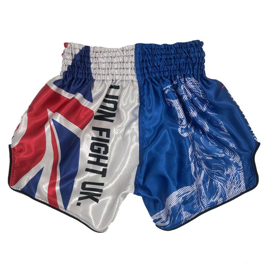 Yuth Sport Gear Muay Thai Shorts UK Blue - SUPER EXPORT SHOP